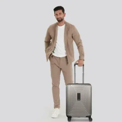 Sale Redolz Essentials 14 4-Rollen Kabinentrolley 55 cm slim coffee grey metallic