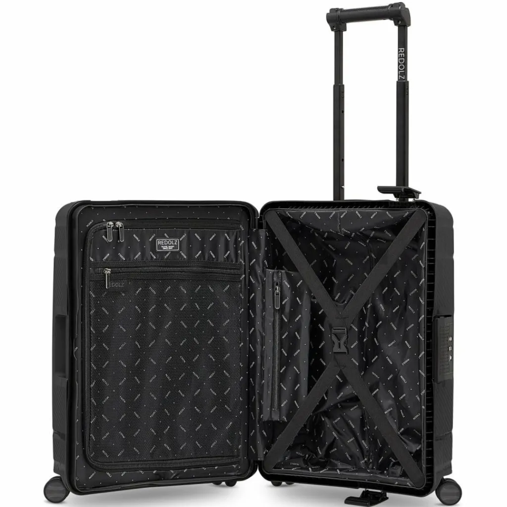 Redolz Essentials 15 4-Rollen Kabinentrolley 55 cm mit Dreipunkt-Verschluss