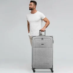 Discount Redolz Essentials 12 4-Rollen Trolley XL 90 cm sehr groß Sondergröße grey