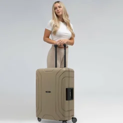 Sale Redolz Essentials 15 4-Rollen Trolley 65 cm mit Dreipunkt-Verschluss cool beige