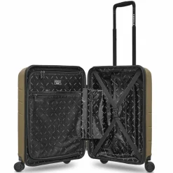 Redolz Hartgepäck Kabinengepäck|4-Rollen Kabinentrolleys<Essentials 17 4-Rollen Kabinentrolley 55 cm Soft-Pocket Laptopfach brown