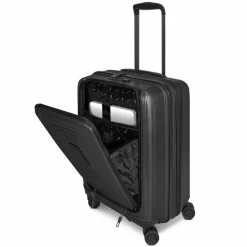 Sale Redolz Essentials 14 4-Rollen Kofferset 2 tlg. Laptopfach mit Dehnfalte black metallic