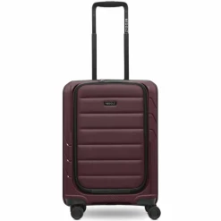 Discount Redolz Essentials 17 4-Rollen Kabinentrolley 55 cm Soft-Pocket Laptopfach burgundy