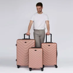 Redolz Koffersets Als Hartgepäck|Koffersets 3-Teilig<Essentials 07 3-SET 4 Rollen Kofferset 3-teilig rose 3