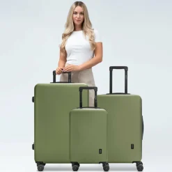 Redolz Koffersets Als Hartgepäck|Koffersets 3-Teilig<Essentials 09 3-SET 4 Rollen Kofferset 3-teilig olive