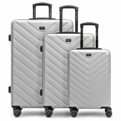 Redolz Koffersets Als Hartgepäck|Koffersets 3-Teilig<Essentials 07 3-SET 4 Rollen Kofferset 3-teilig silver-colored 2