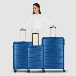 Redolz Koffersets Als Hartgepäck|Koffersets 3-Teilig<Essentials 10 3-SET 4 Rollen Kofferset 3-teilig blue-metallic 2