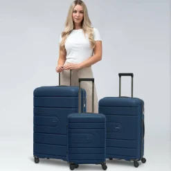 Sale Redolz Essentials 11 3-SET 4 Rollen Kofferset 3-teilig dark blue