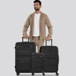 Online Redolz Essentials 16 3-SET 4 Rollen Kofferset 3-teilig black