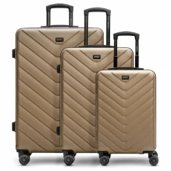 Redolz Koffersets Als Hartgepäck|Koffersets 3-Teilig<Essentials 07 3-SET 4 Rollen Kofferset 3-teilig champagne 2