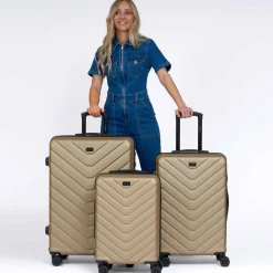 Redolz Koffersets Als Hartgepäck|Koffersets 3-Teilig<Essentials 07 3-SET 4 Rollen Kofferset 3-teilig champagne 2