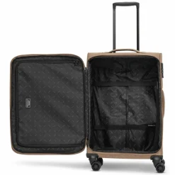 Outlet Redolz Essentials 12 THREE SET 4 Rollen Kofferset 3-teilig mit Dehnfalte coffee