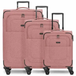 Redolz Essentials 12 THREE SET 4 Rollen Kofferset 3-teilig mit Dehnfalte