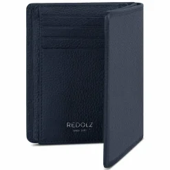 Clearance Redolz Leather Essentials HF Geldbörse RFID Leder 9,5 cm ausklappbar navy