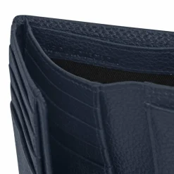 Clearance Redolz Leather Essentials HF Geldbörse RFID Leder 9,5 cm ausklappbar navy