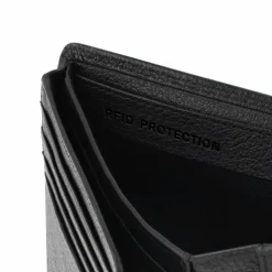 Herren Redolz Leather Essentials QF Geldbörse RFID Leder 12 cm ausklappbar