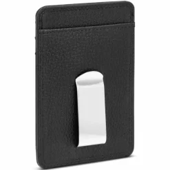 Hot Redolz Leather Essentials Kreditkartenetui RFID Leder 7 cm mit Geldscheinklammer black