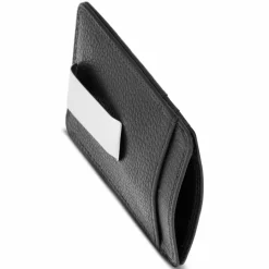 Hot Redolz Leather Essentials Kreditkartenetui RFID Leder 7 cm mit Geldscheinklammer black