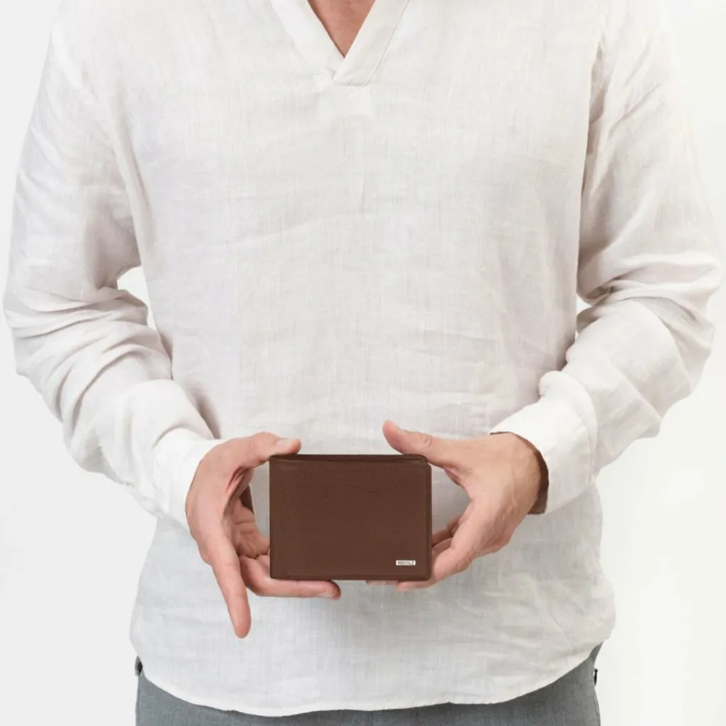 Hot Redolz Leather Essentials QF Geldbörse RFID Leder 12 cm ausklappbar cognac