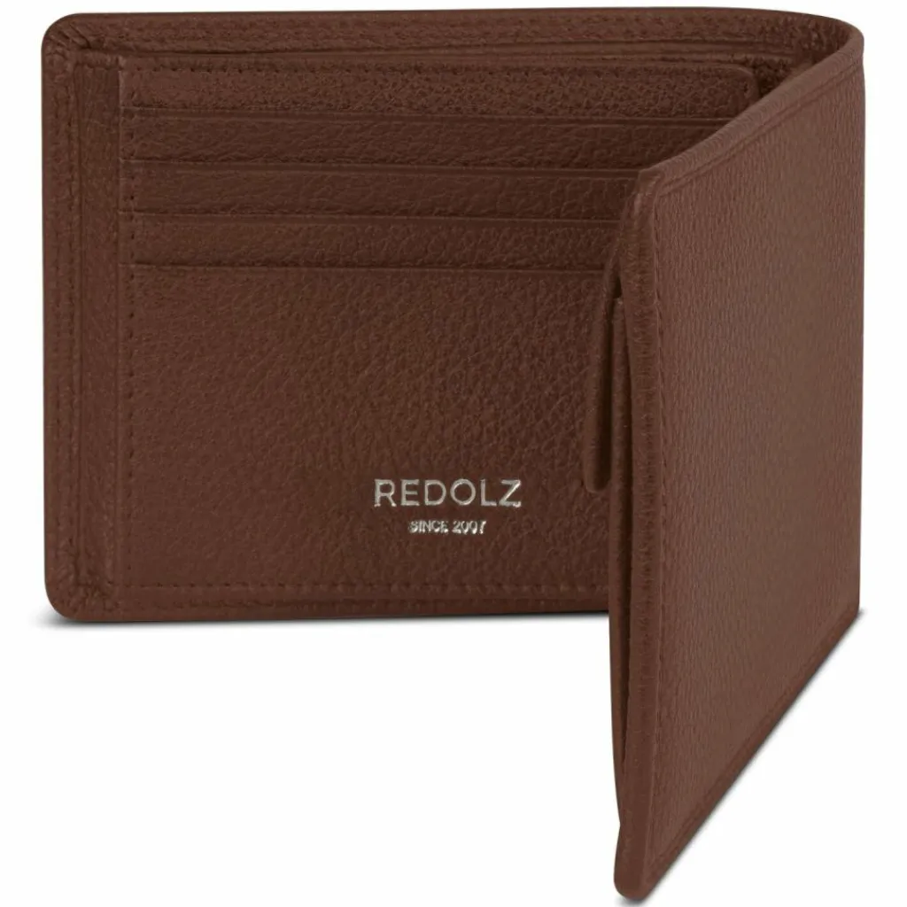 Hot Redolz Leather Essentials QF Geldbörse RFID Leder 12 cm ausklappbar cognac