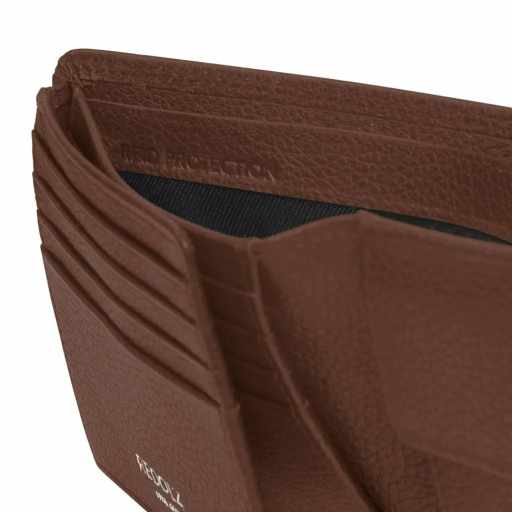 Hot Redolz Leather Essentials QF Geldbörse RFID Leder 12 cm ausklappbar cognac