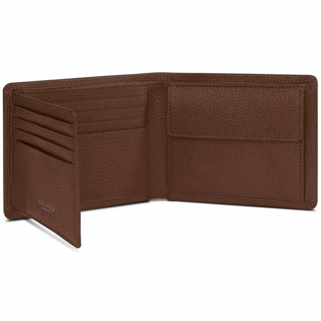 Hot Redolz Leather Essentials QF Geldbörse RFID Leder 12 cm ausklappbar cognac