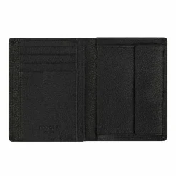 Redolz Herrengeldbörsen Hochformat<Leather Essentials HF Geldbörse RFID Leder 9,5 cm ausklappbar all black