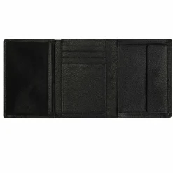 Redolz Herrengeldbörsen Hochformat<Leather Essentials HF Geldbörse RFID Leder 9,5 cm ausklappbar all black