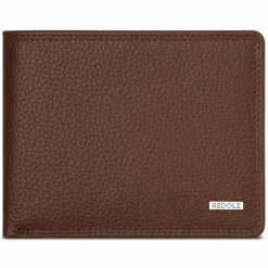 Redolz Leather Essentials QF Geldbörse RFID Leder 11,5 cm cognac