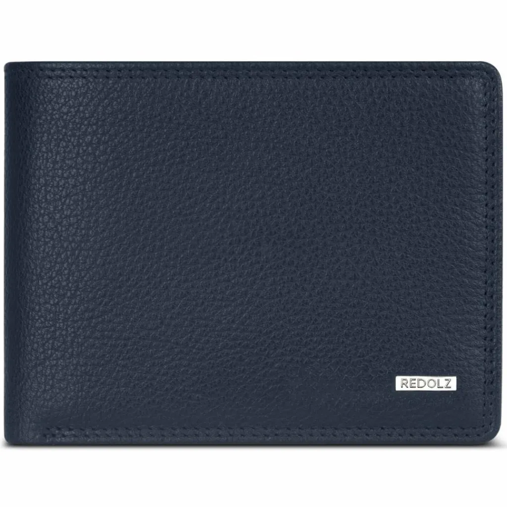 Herren Redolz Leather Essentials QF Geldbörse RFID Leder 12 cm ausklappbar mit Reißverschlussfach