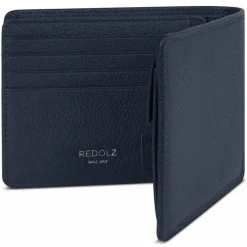 Herren Redolz Leather Essentials QF Geldbörse RFID Leder 12 cm ausklappbar mit Reißverschlussfach
