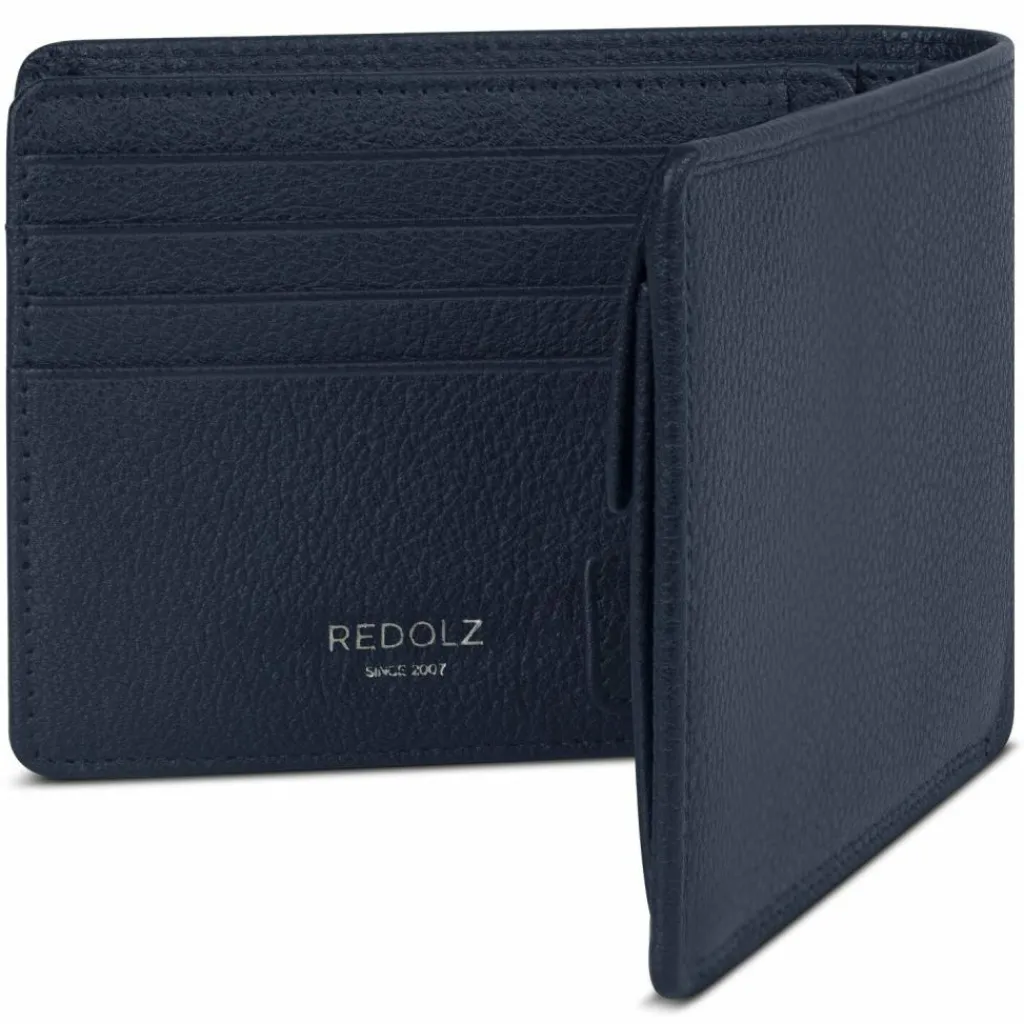 Herren Redolz Leather Essentials QF Geldbörse RFID Leder 12 cm ausklappbar mit Reißverschlussfach