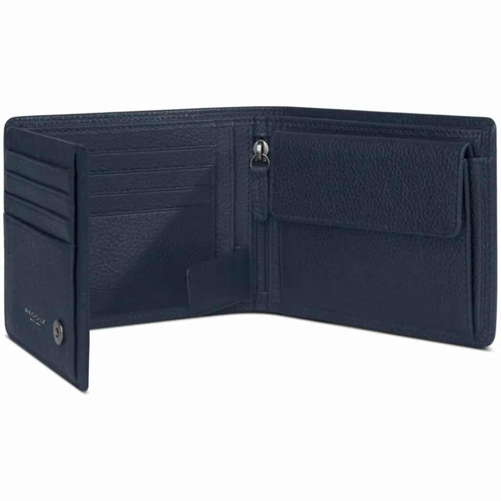 Herren Redolz Leather Essentials QF Geldbörse RFID Leder 12 cm ausklappbar mit Reißverschlussfach