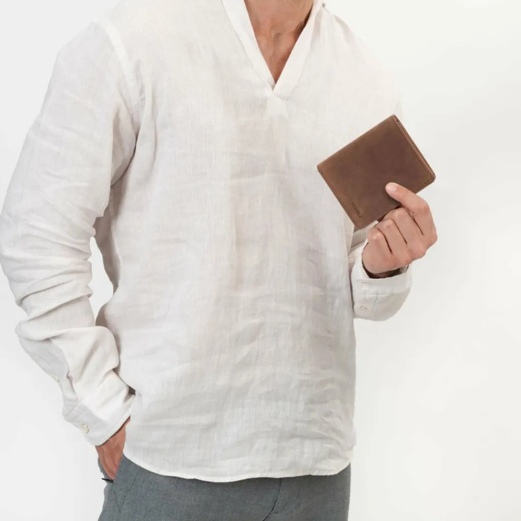 Discount Redolz Leather Essentials HF Geldbörse RFID Leder 9,5 cm brown