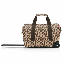 reisenthel Weichgepäck Kabinengepäck|2-Rollen Kabinentrolleys<Allrounder 2-Rollen Kabinentrolley 41 cm leo macchiato