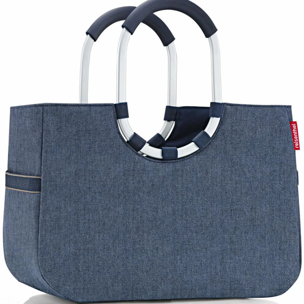 Best reisenthel Loopshopper L Shopper Tasche 46 cm herringbone dark blue