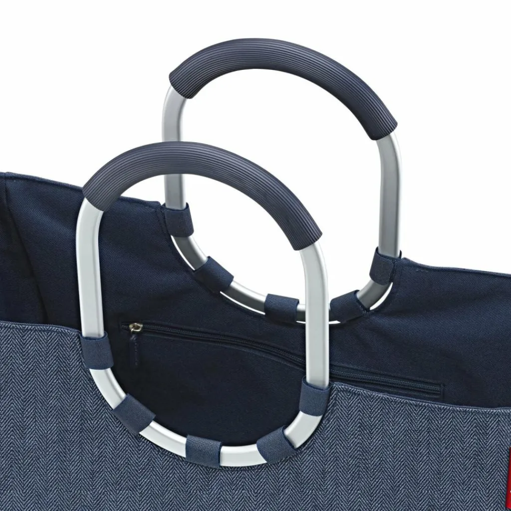 Best reisenthel Loopshopper L Shopper Tasche 46 cm herringbone dark blue