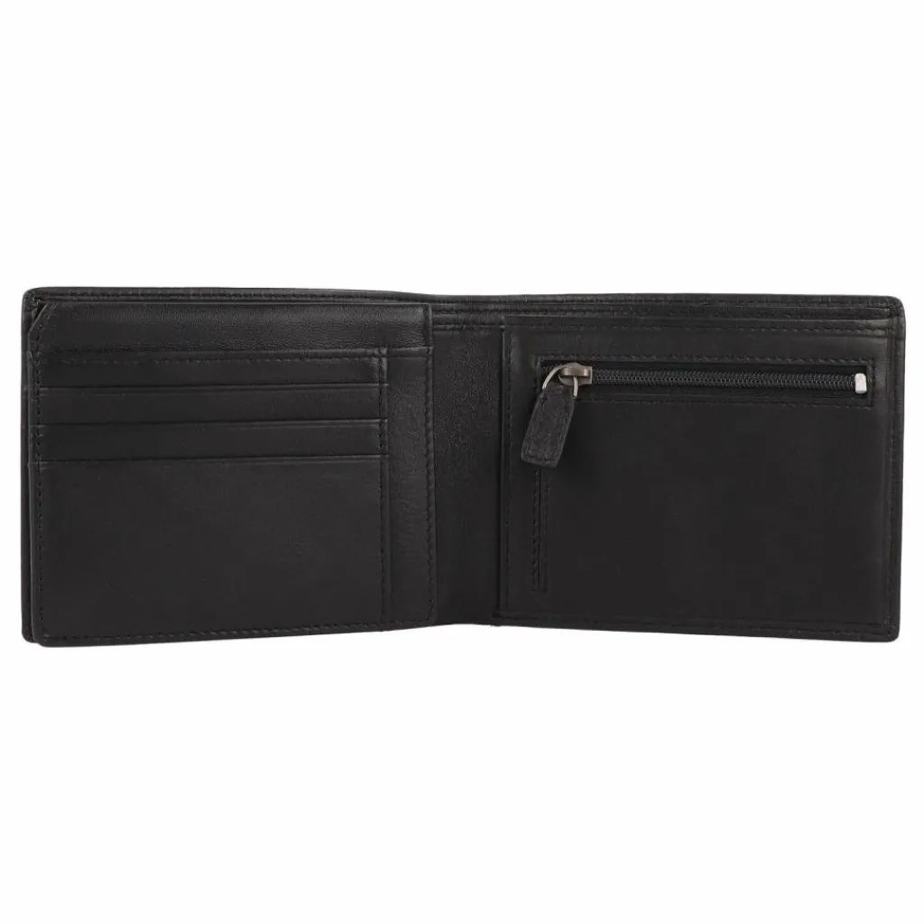 New Replay Geldbörse RFID Schutz Leder 13 cm black