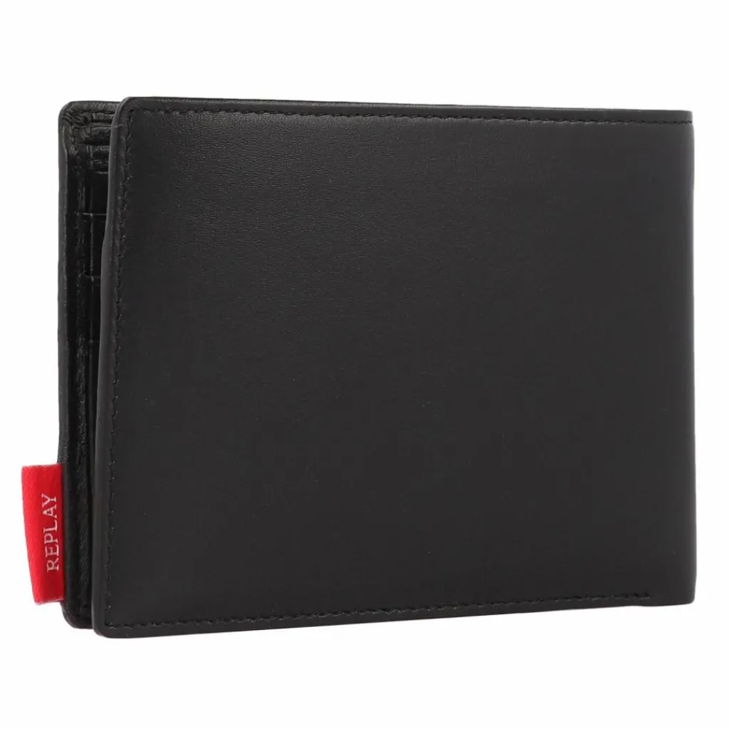 Herren Replay Geldbörse RFID Schutz Leder 13 cm