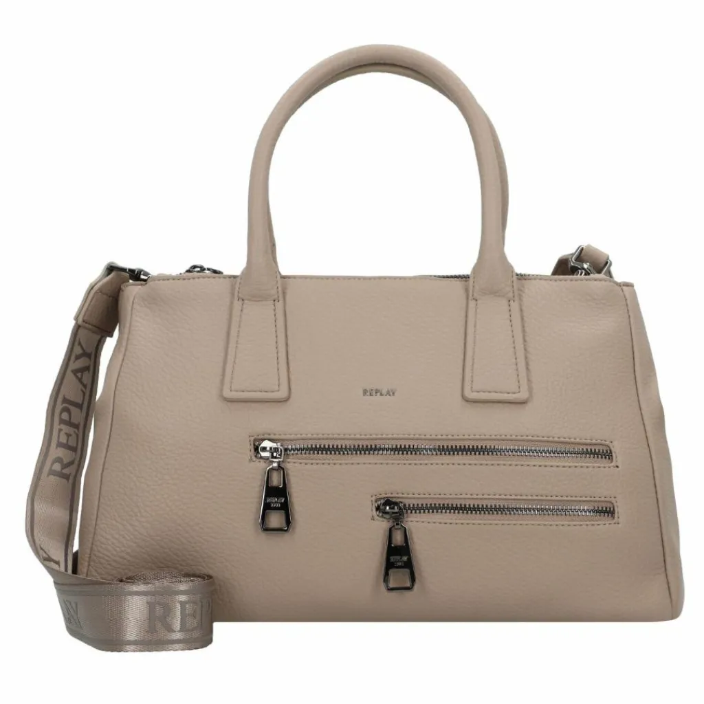 Replay Henkeltaschen<Handtasche 35 cm taupe gray