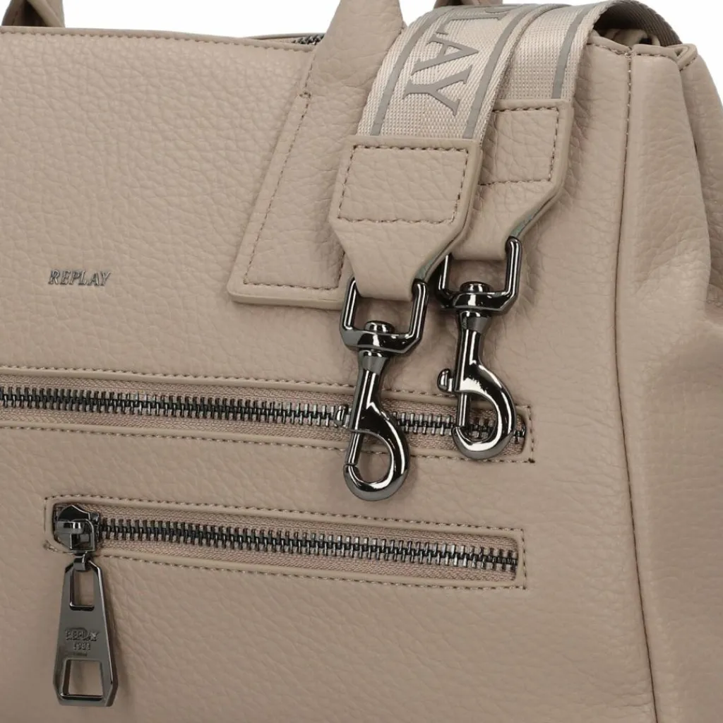 Replay Henkeltaschen<Handtasche 35 cm taupe gray