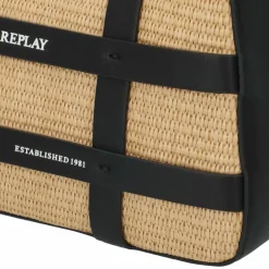Replay Henkeltaschen|Schultertaschen<Schultertasche 28 cm straw beige
