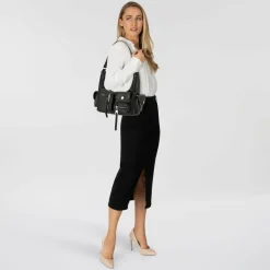 Replay Schultertaschen|Henkeltaschen<Schultertasche 26 cm black