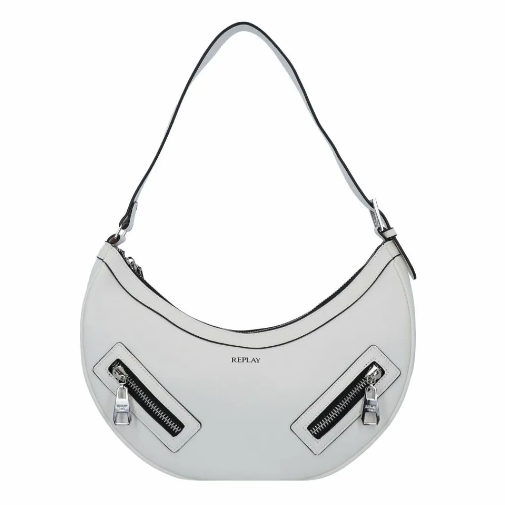 Outlet Replay Schultertasche 34 cm dirty white
