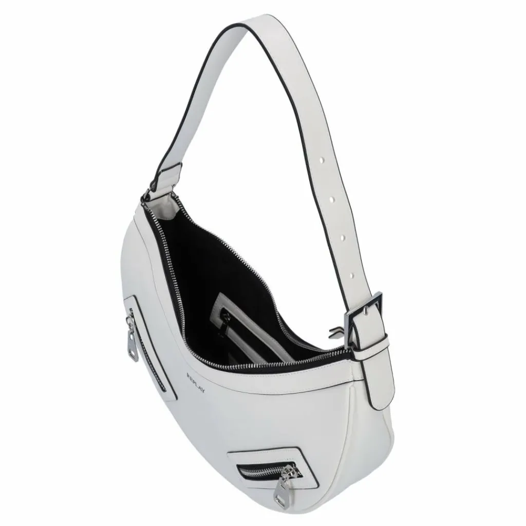 Outlet Replay Schultertasche 34 cm dirty white
