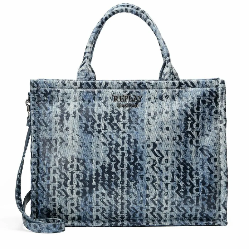 Replay Shopper|Schultertaschen<Shopper Tasche 40 cm lt denim