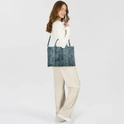 Replay Shopper|Schultertaschen<Shopper Tasche 40 cm lt denim