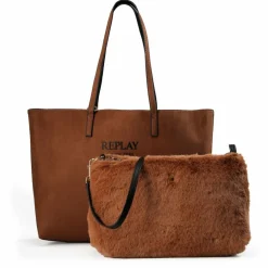 Replay Shopper Tasche 35 cm cambridge brown-black