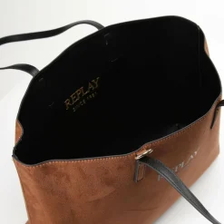 Replay Shopper Tasche 35 cm cambridge brown-black