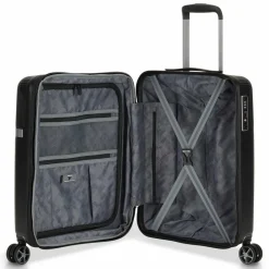 Hot Roncato Airglam 4 Rollen Kabinentrolley S 55 cm mit Dehnfalte nero